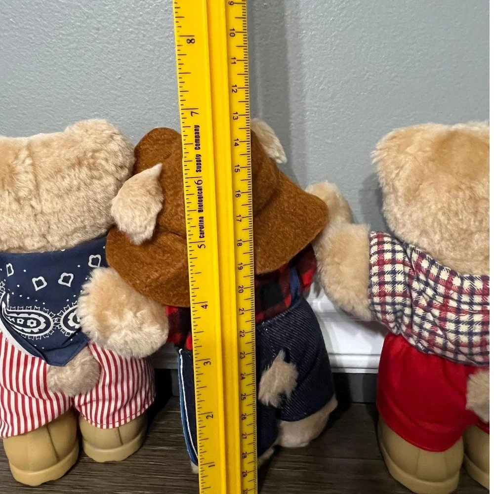 Vintage 1986 Furskins Wendy's Teddy Bears Stuffed Animal Toy Bundle 7